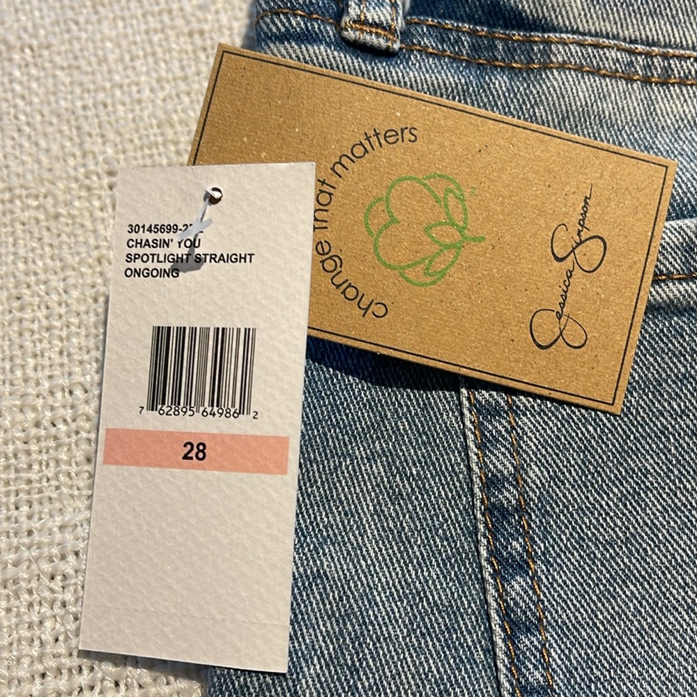 Jessica Simpson Lived Vintage. Spotlight high rise slim straight- 28, 29, 30, 31 - Picture 9 of 13